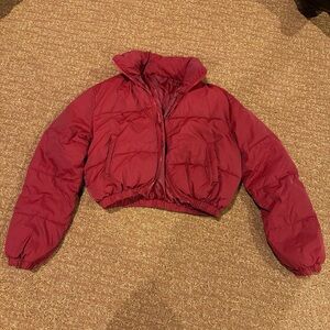Women’s Red Puffer Jacket